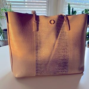 Louise et Cie Elay Tote in Blush/ Lizard